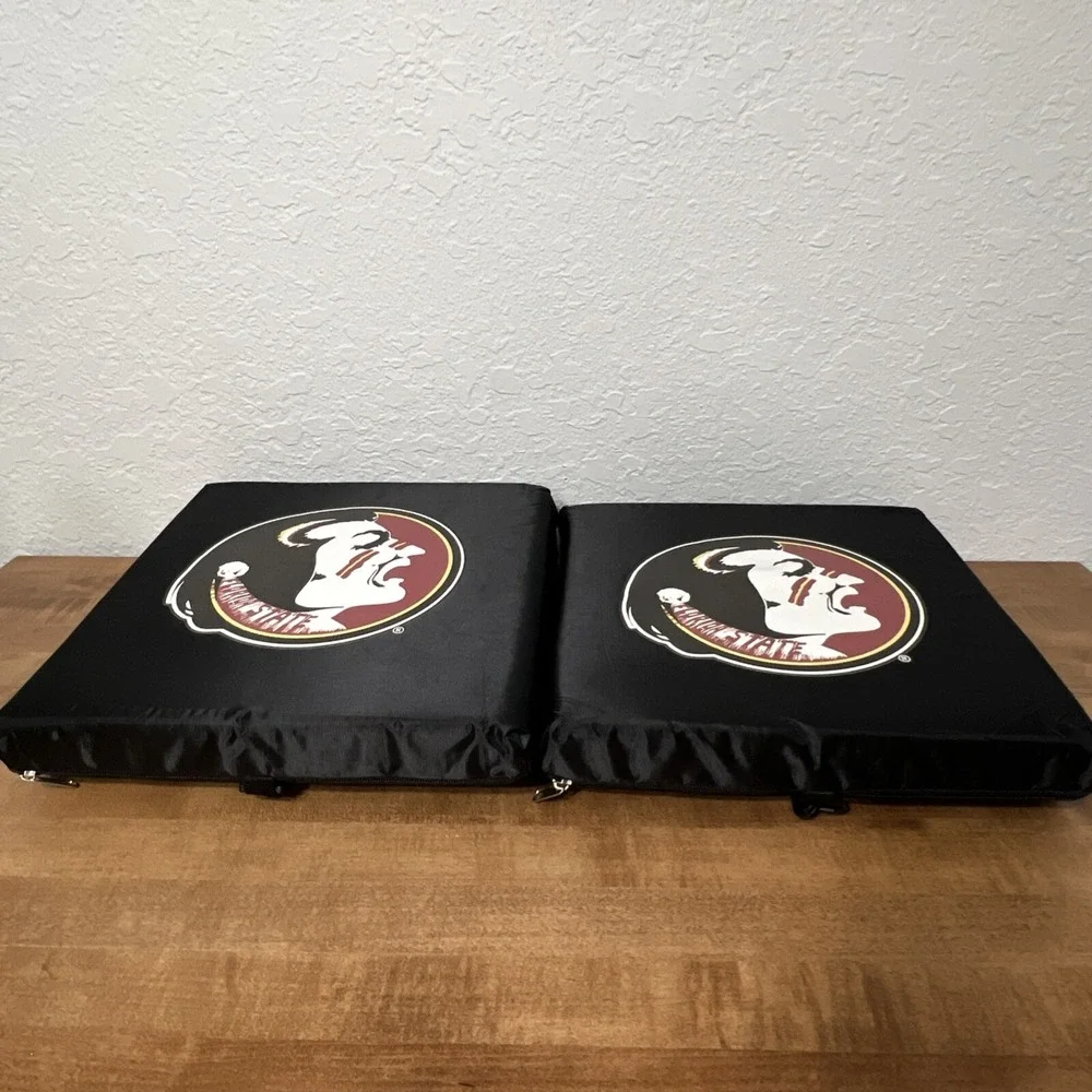 Vintage Lot Of 2 FSU Florida State University Seminoles Stadium Seat Cushions